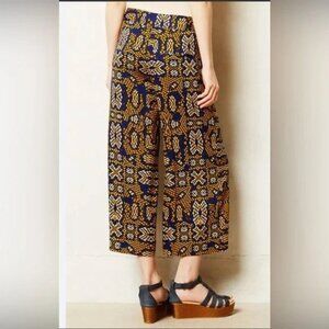 Anthropologie Cartonnier Wide-Leg Pants Cropped Bold Geometric‎ Women Size 4